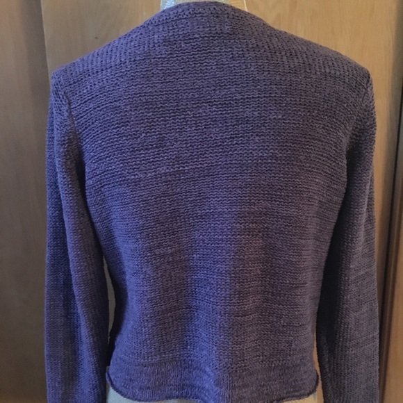 đź’•Sigrid Olsen Violet Three Button Cardigan - Picture 3 of 6